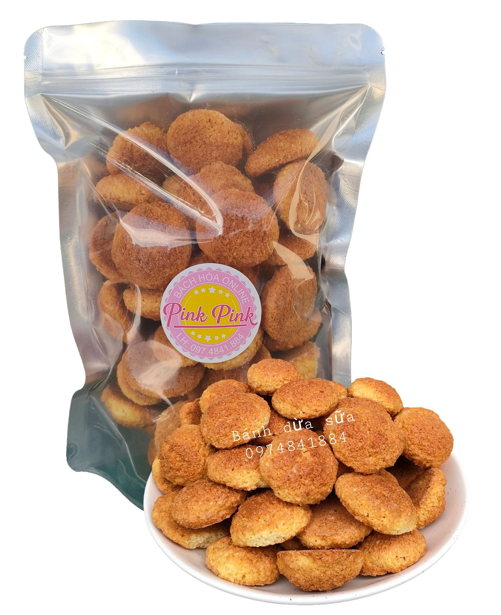Bánh dừa sữa thơm ngon 200g/500g/1kg - đồ ăn vặt
