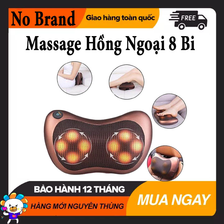 Gối Massage Toàn Thân Hồng Ngoại, Gối Massage 8 Bi Magic Home Hồng Ngoại Massage Xoa Bóp Vào Các Cơ Và Huyệt, Sưởi Nóng Bằng Tia Hồng Ngoại Bảo Hành 12 Tháng bởi Giày Repilica CT.