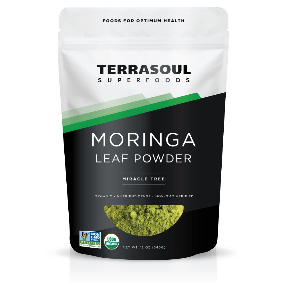 Bột Lá Chùm Ngây Hữu Cơ Terrasoul Superfoods Organic Moringa Leaf Powder 113g