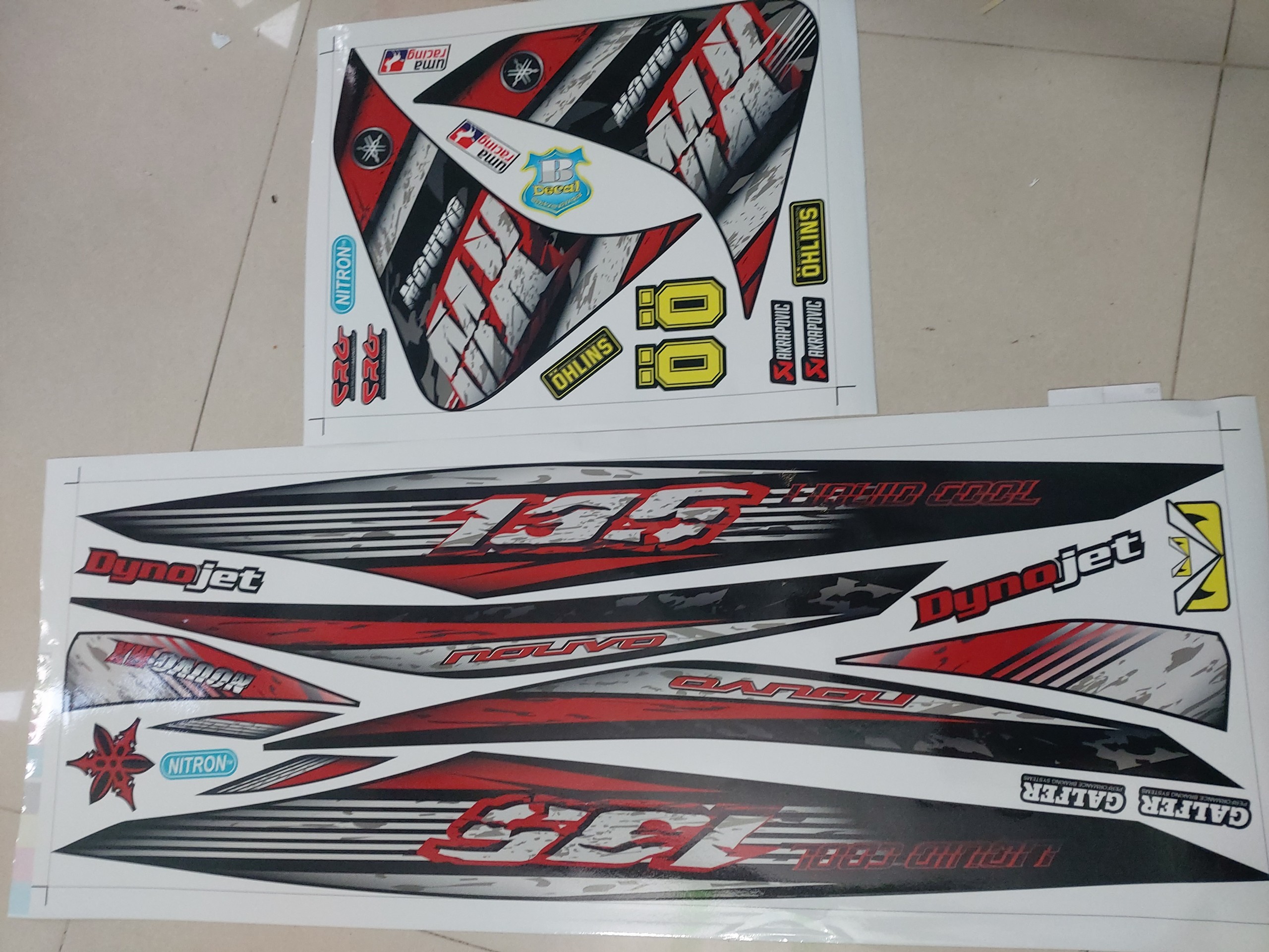 Tem xe nouvo 4 135 MX đỏ đen