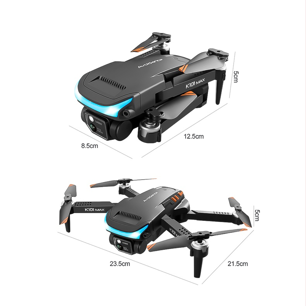 Máy Bay Flycam Mini Giá Rẻ Drone Camera 4K K101 Max - Máy Bay Không Người Lái Chất Hơn f11 pro 4k, M