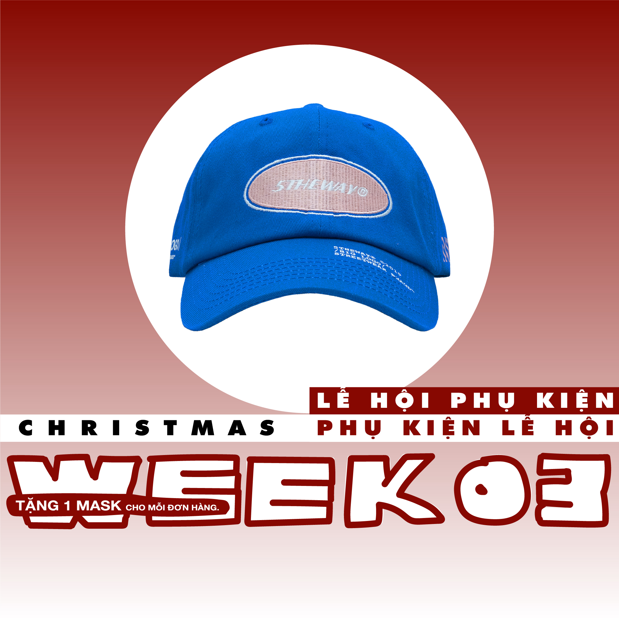 5THEWAY® /oval/ UNSTRUCTURE WASHED DAD CAP™ in DIRECTOIRE BLUE aka Nón Lưỡi Trai Xanh Dương