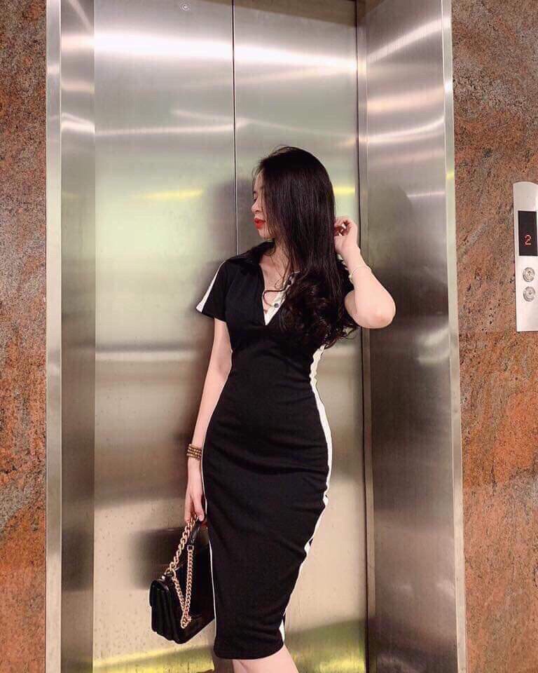 Đầm thun body tôn dáng