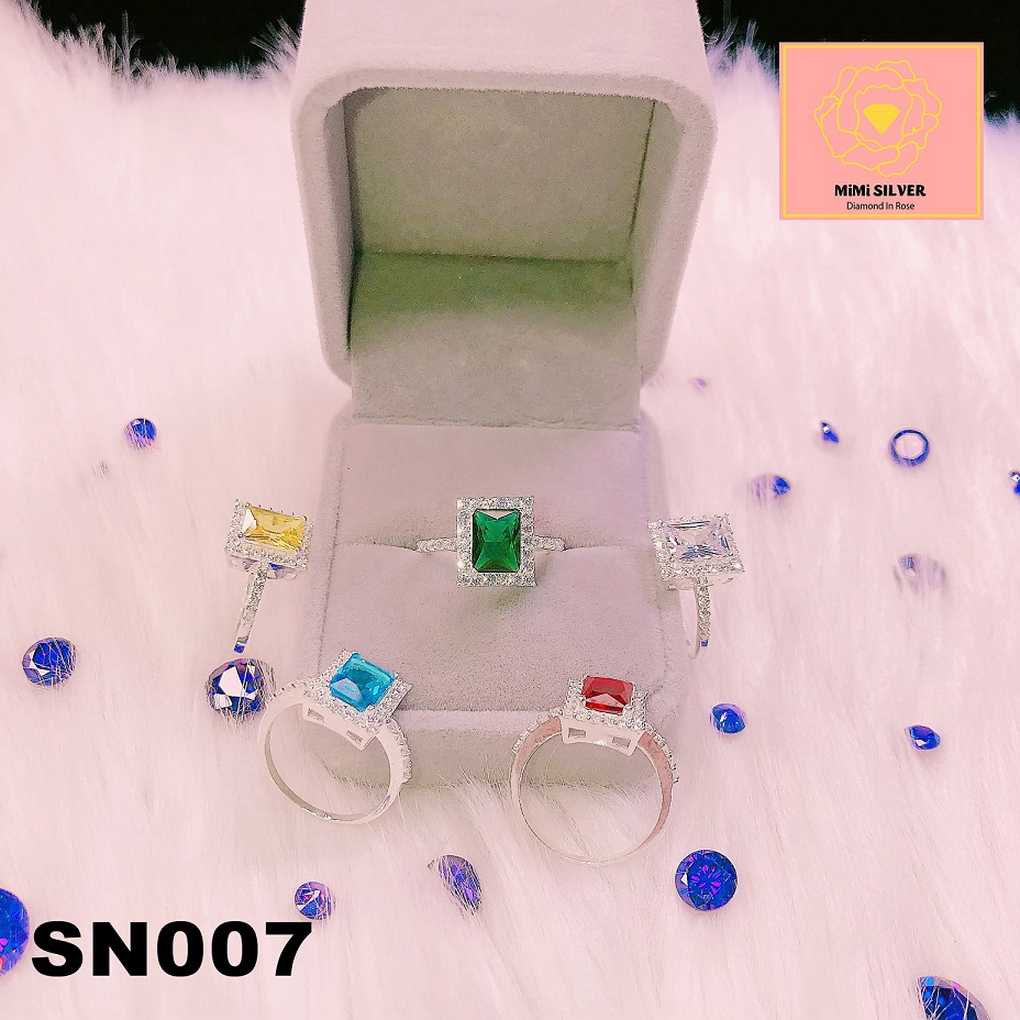 Nhẫn Bạc Nữ, nhẫn bạc Ý siêu cấp MiMi Silver , nhẫn kim cương, nhẫn pha lê, nhẫn bạc 950 cao cấp - Trang Sức GADO SN007 BẢO HÀNH TRỌN ĐỜI
