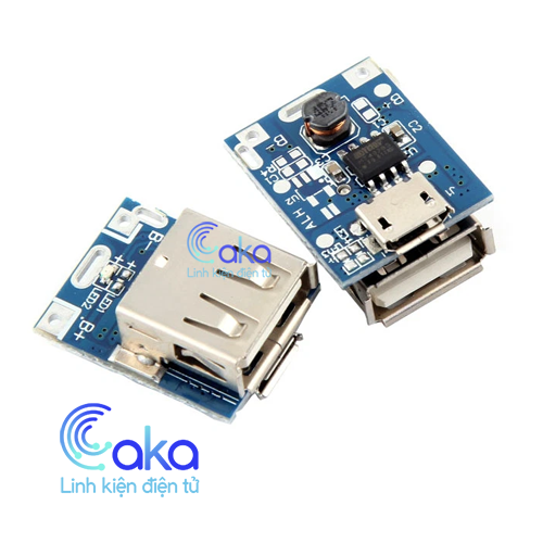 Mạch sạc pin dự phòng mini sử dụng tối đa 2 cell pin 18650