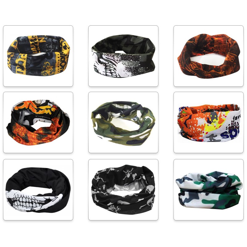 Bộ 5 Khăn đa năng dành cho phượt thủ chống nắng bụi (Kiểu màu ngẫu nhiên)