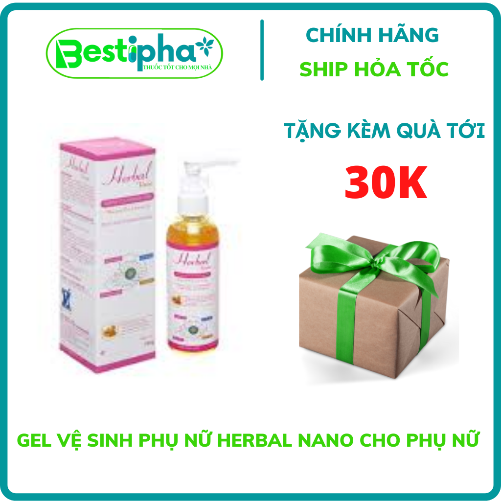 Gel vệ sinh phụ nữ herbal nano cho phụ nữ chai 105ml