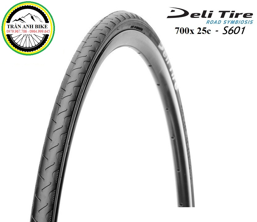 Vỏ lốp xe đạp thể thao deli tire s601 700x25c