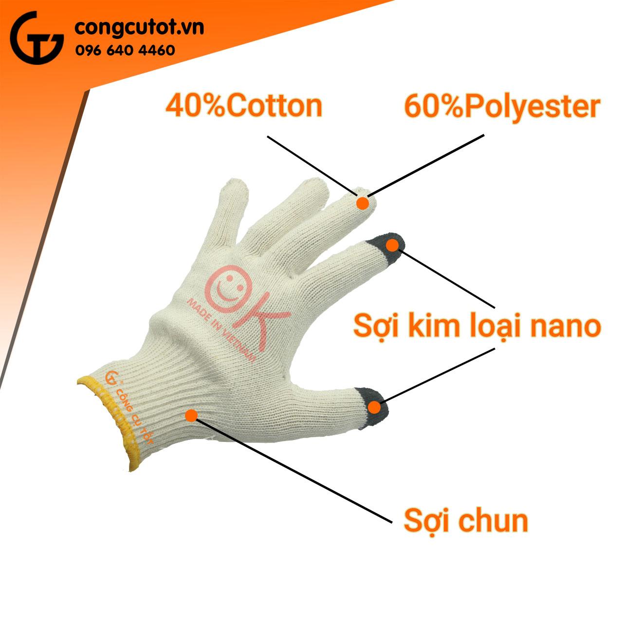 Bao tay bảo hộ cảm ứng xuất Nhật