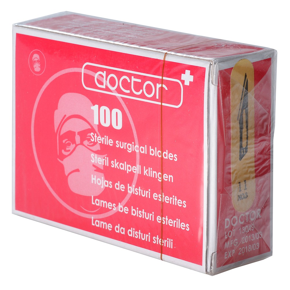 Lưỡi dao mổ số 11 hộp 100 cái Kèm cán dao số 3