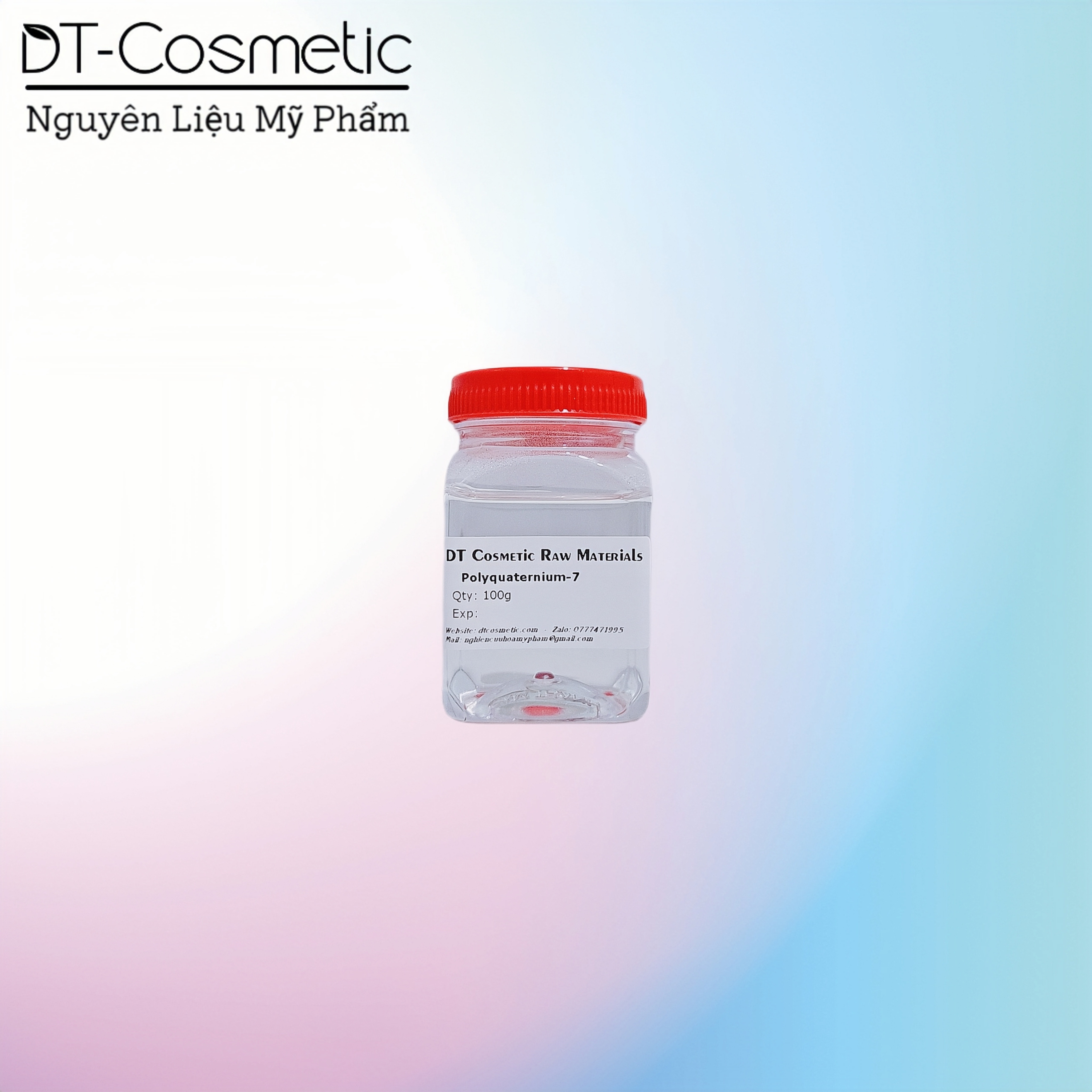 100g/1kg polyquaternium 7 - hoạt chất làm mượt tóc - nguyên liệu mỹ phẩm