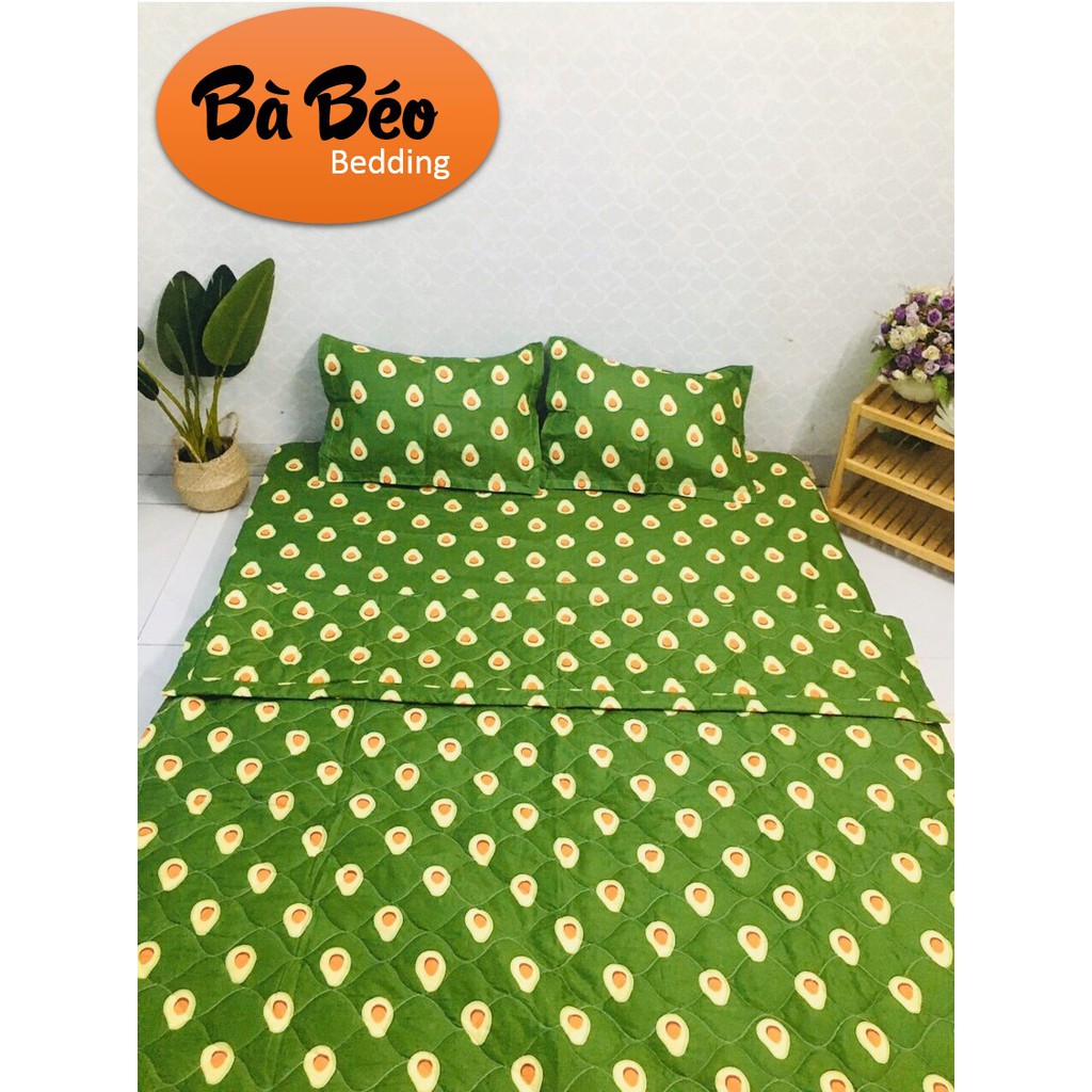 Ga giường đai thun gồm 3 màu, ga giường lan tím, ga giường dây đỏ, ga giường quả lê- bộ sưu tập ga gối hoa bà béo bedding