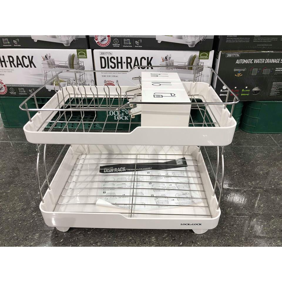 Kệ úp chén bát 2 tầng lock&lock ldr2001