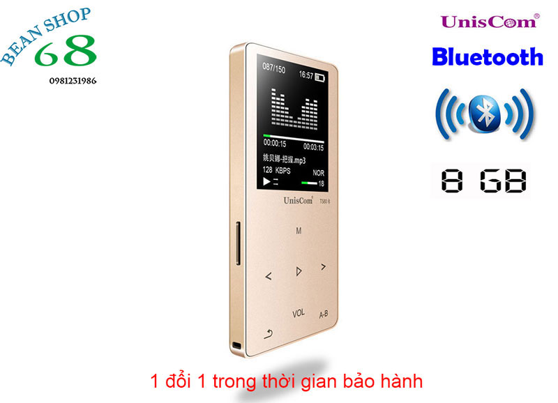 Máy nghe nhạc lossless bluetooth Uniscom T580 bản 8GB