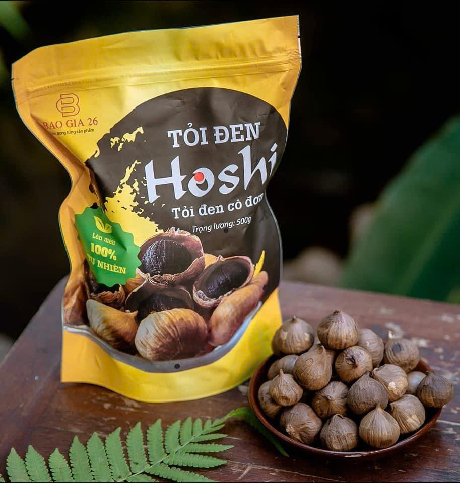Tỏi đen Hoshi loại 1 Túi Zip 500gram - Nhất Tín Food