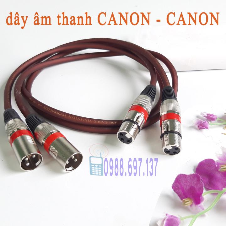 2 dây kết nối canon cao cấp 2 đầu đực cái