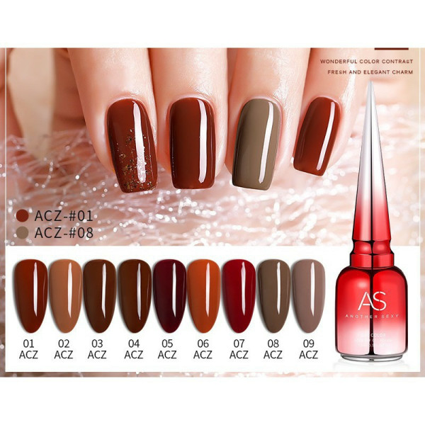 Sơn gel as mã acz 15ml - chai đỏ