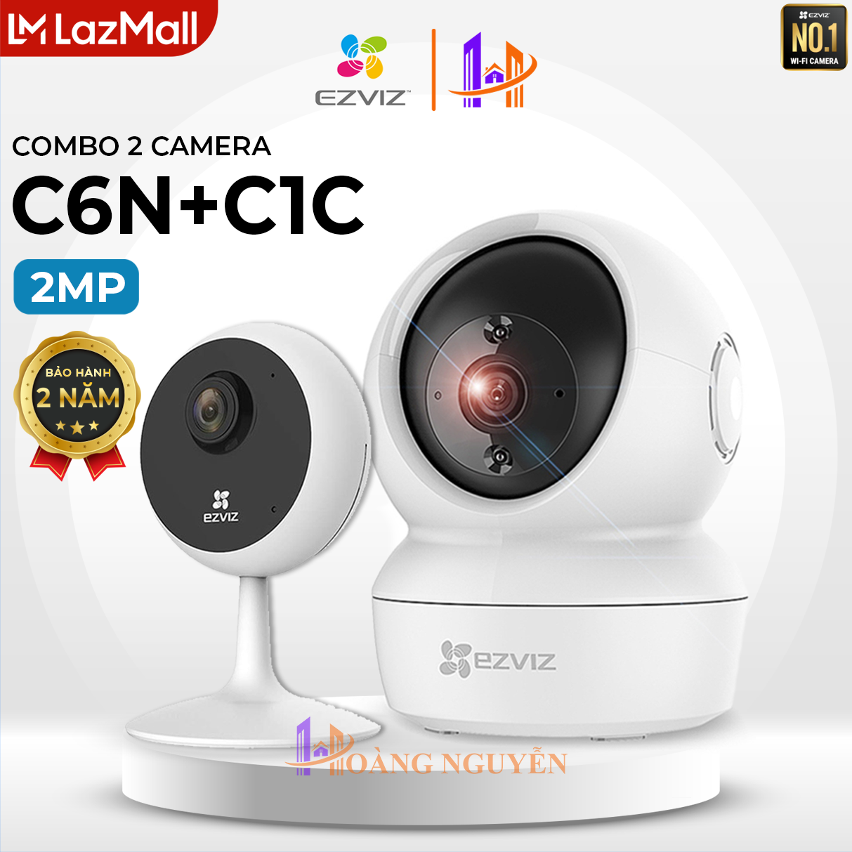 Combo 2 c1c+ c6n kèm 2 thẻ 32gb - ezviz hoang nguyen authorized store