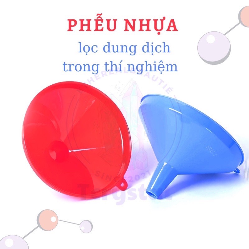 1 phễu - Phễu nhựa để lọc dung dịch