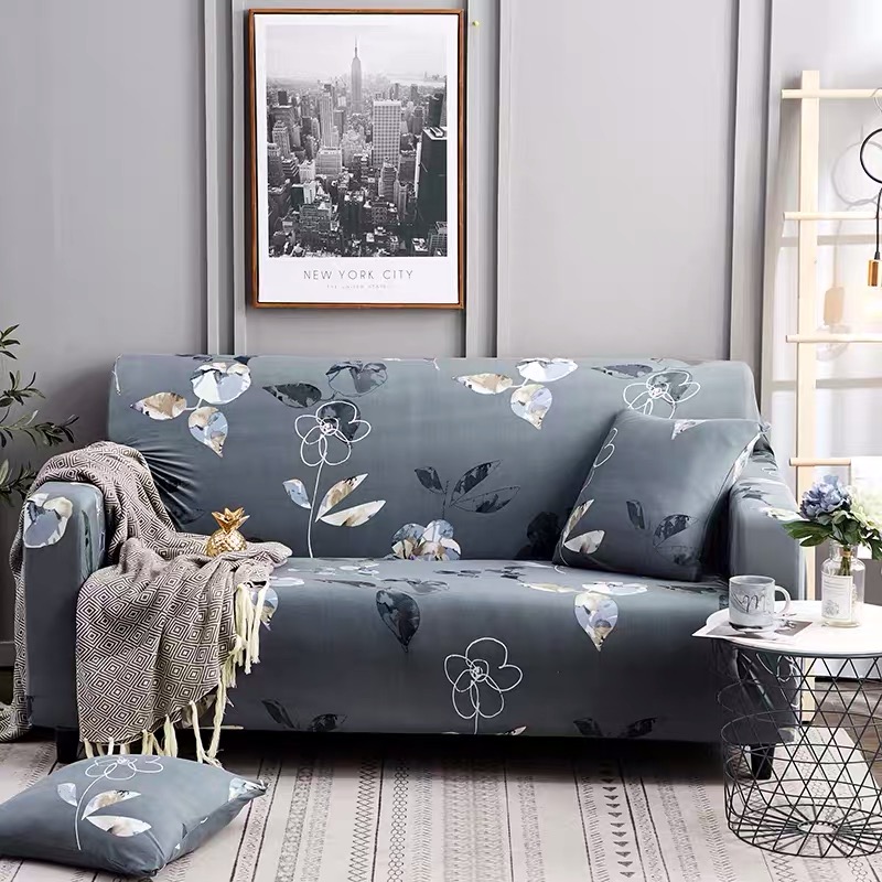 Vải ga bọc Sofa tại nhà hoạ tiết hoa hoàng gia dành cho ghế 1,2,3,4 chỗ