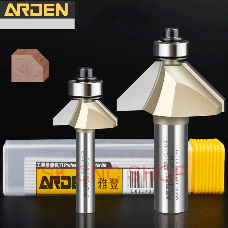 Arden a0209 - mũi dao phay vát cạnh 45 độ router - sk cnc shop