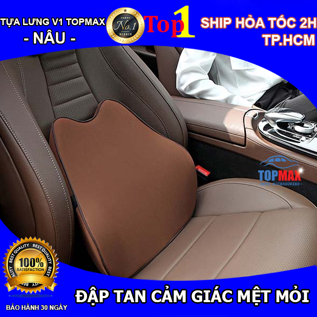 Gối tựa lưng dành cho xe ô tô chất liệu cao su non hoạt tính cao cấp