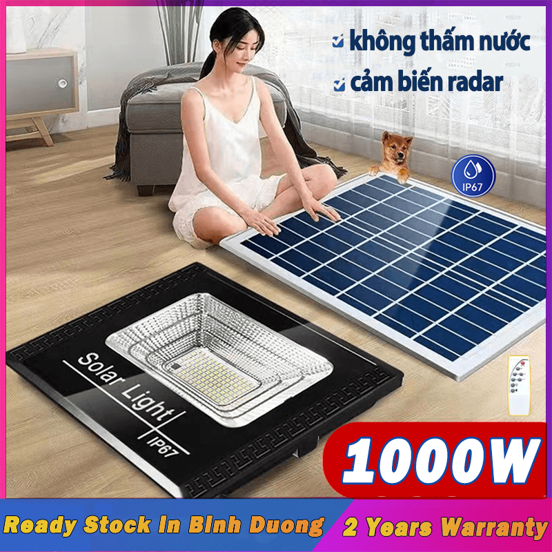 Suppou 1000W đèn led năng lượng mặt trời IP67 chống thấm nước đèn năng lượng măt trời ngoài sân 0 tiền điện đèn năng lượng mặt trời trong nhà Thân đèn cường độ ABS chất lượng cao solar light with remote control
