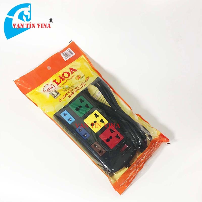 Ổ cắm dây 3m lioa 6 lỗ - đa năng 250v - 10a
