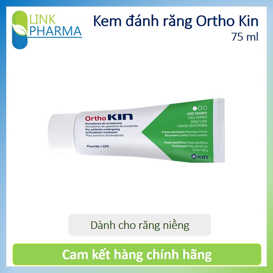 Kem đánh răng ORTHOKIN [KIN Ortho] - Cho răng niềng, chỉnh nha Ortho KIN