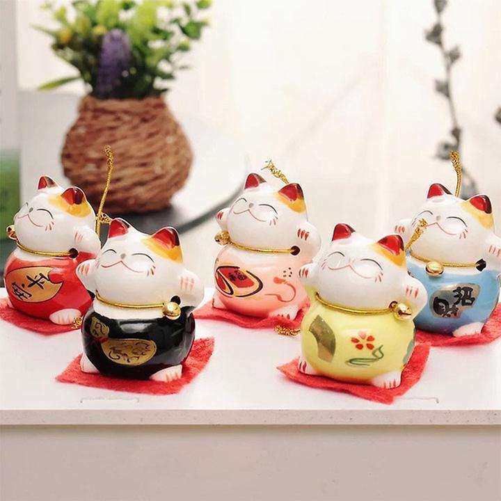 [HCM][HOT]Bộ tượng ngũ mèo thần tài là bộ sản phẩm hội tụ đầy đủ may mắn tài lộc bình an sức khỏe hạnh phúc-Mèo Thần TàiDùng để trang trí taplo ô tô bàn học bàn làm việc cửa hàng.Xua tan những điều không may mắn