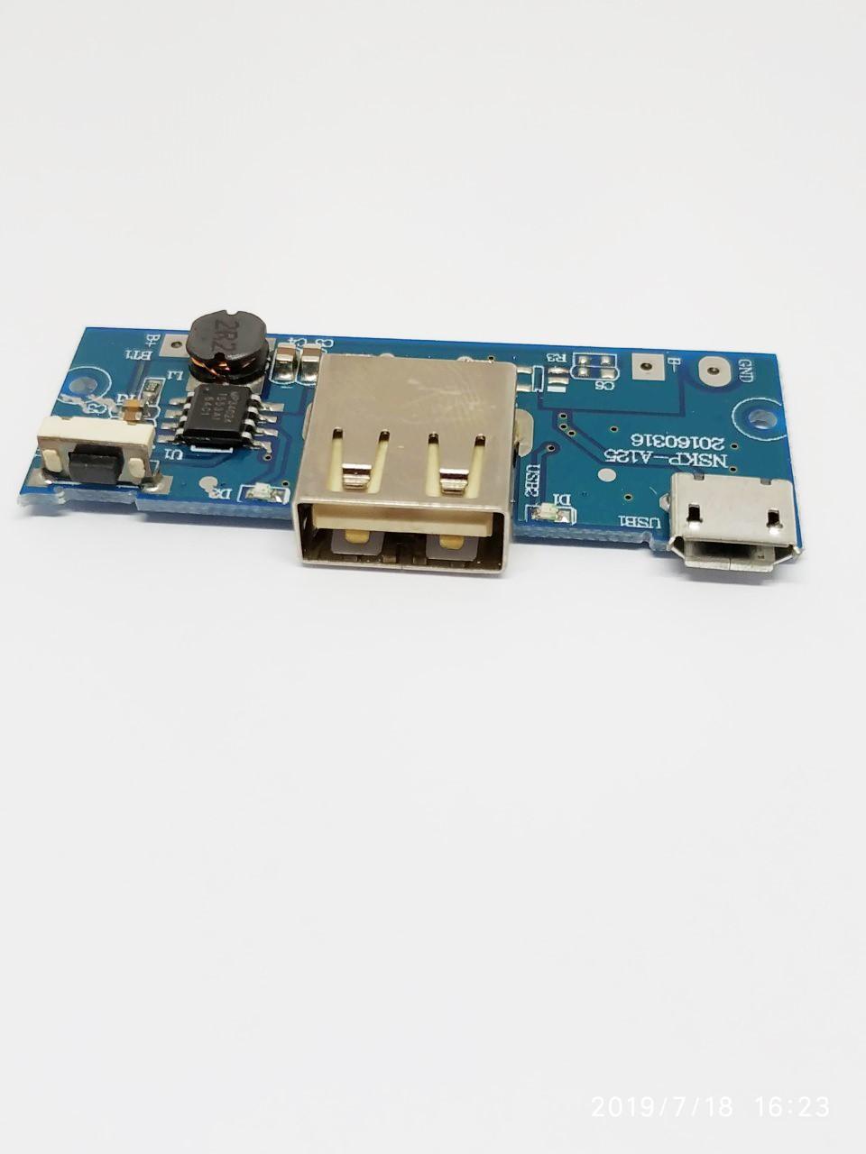 Mạch sạc dự phòng 5V2A xanh dương