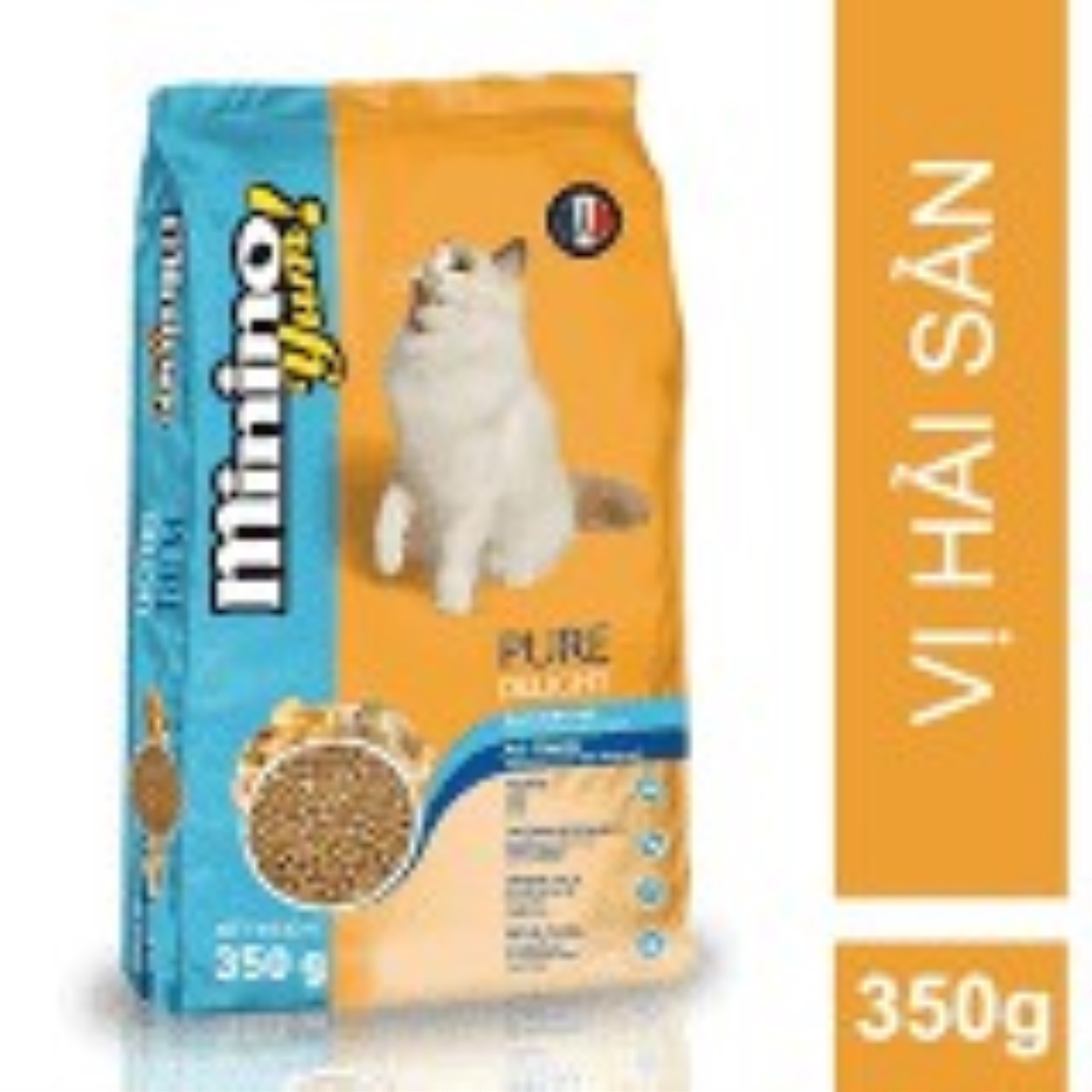 {HOT} Gói 350g Minino Yum Vị Hải Sản Thức Ăn Hạt Cho Mèo