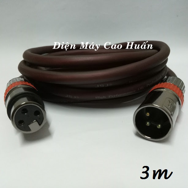 Dây micro jack canon xlr đực ra xlr cái 3m