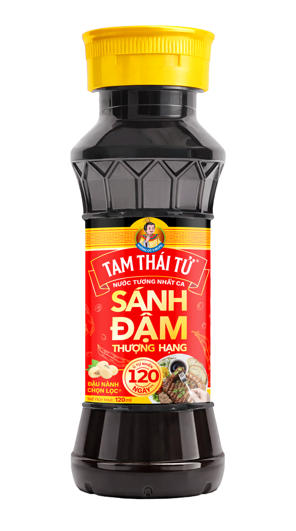 [Hàng tặng không bán] Nước tương Tam Thái Tử Nhất ca sánh đậm - chai x 120ml