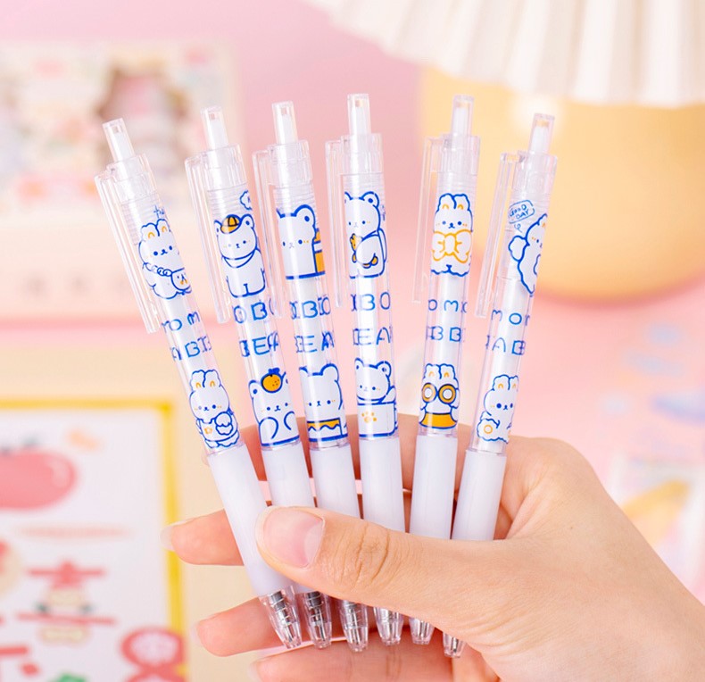 Dao Rọc Giấy Dạng Bút In Hình Họa Tiết Dễ Thương, Tiện Lợi WashiTape, Sticker
