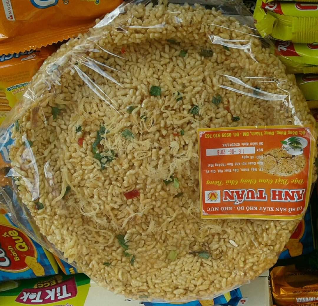 Cơm cháy chà bông ăn vặt bao no