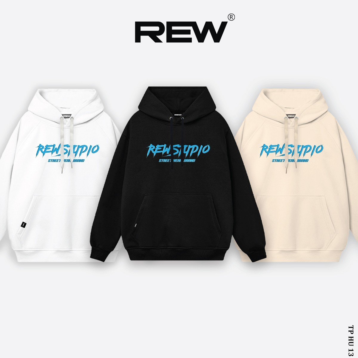 Áo hoodie local brand REW form rộng Unisex dành cho cả nam và nữ mẫu
