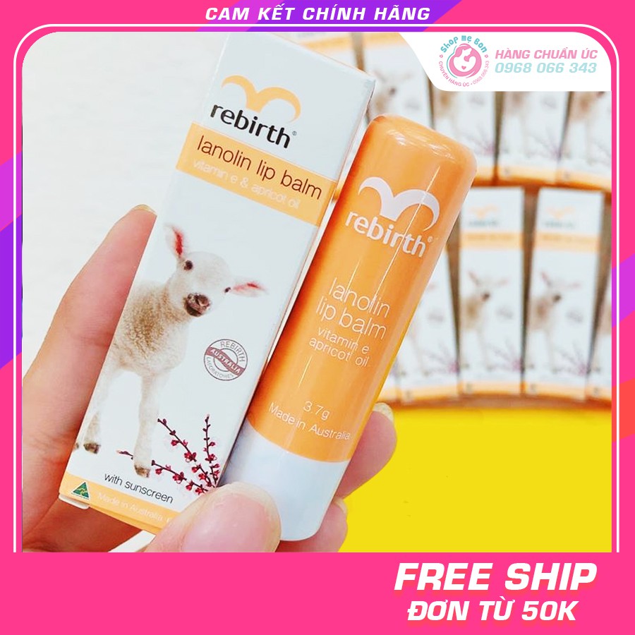 Son Dưỡng Môi Nhau Thai Cừu Rebirth - Xuất xứ Úc