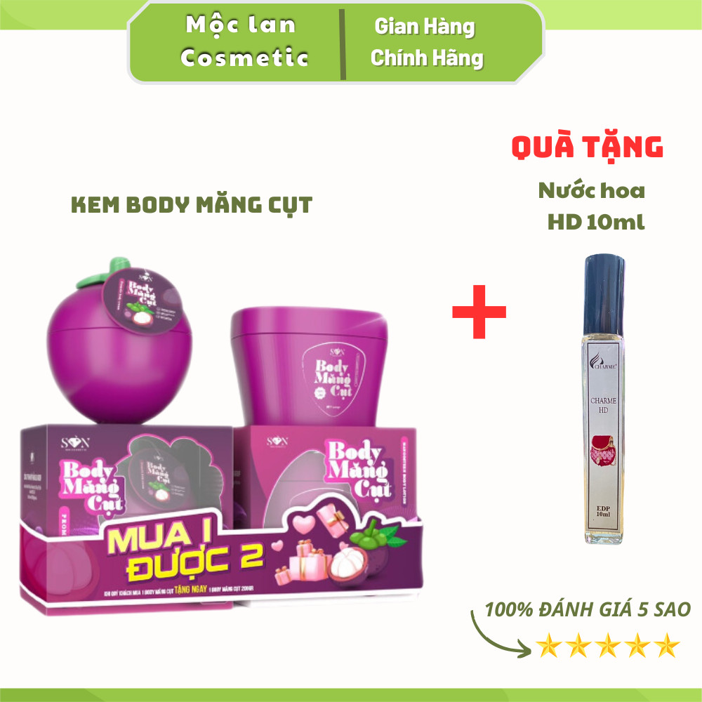 Kem Dưỡng Body Măng Cụt Dưỡng Trắng Da Body + tặng nước hoa
