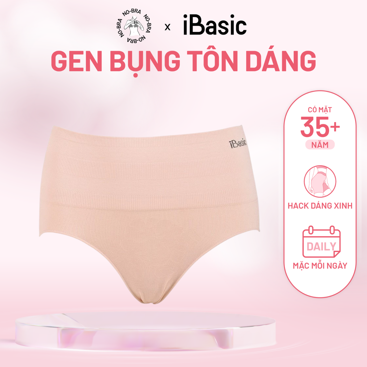  Quần gen bụng iBasic không đường may Seamless P-GEN021 