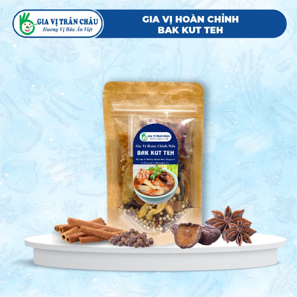 Gia vị hoàn chỉnh nấu Bak Kut Teh Trân Châu| Nấu món Bak Kut Teh theo đúng phong cách Singapore