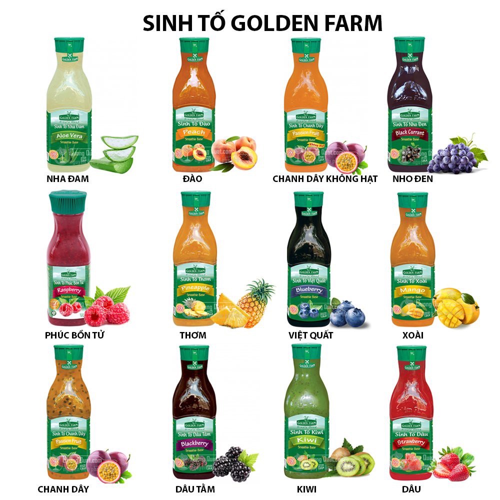 SINH TỐ GODENDFARM TRỌNG LƯỢNG 1000ML