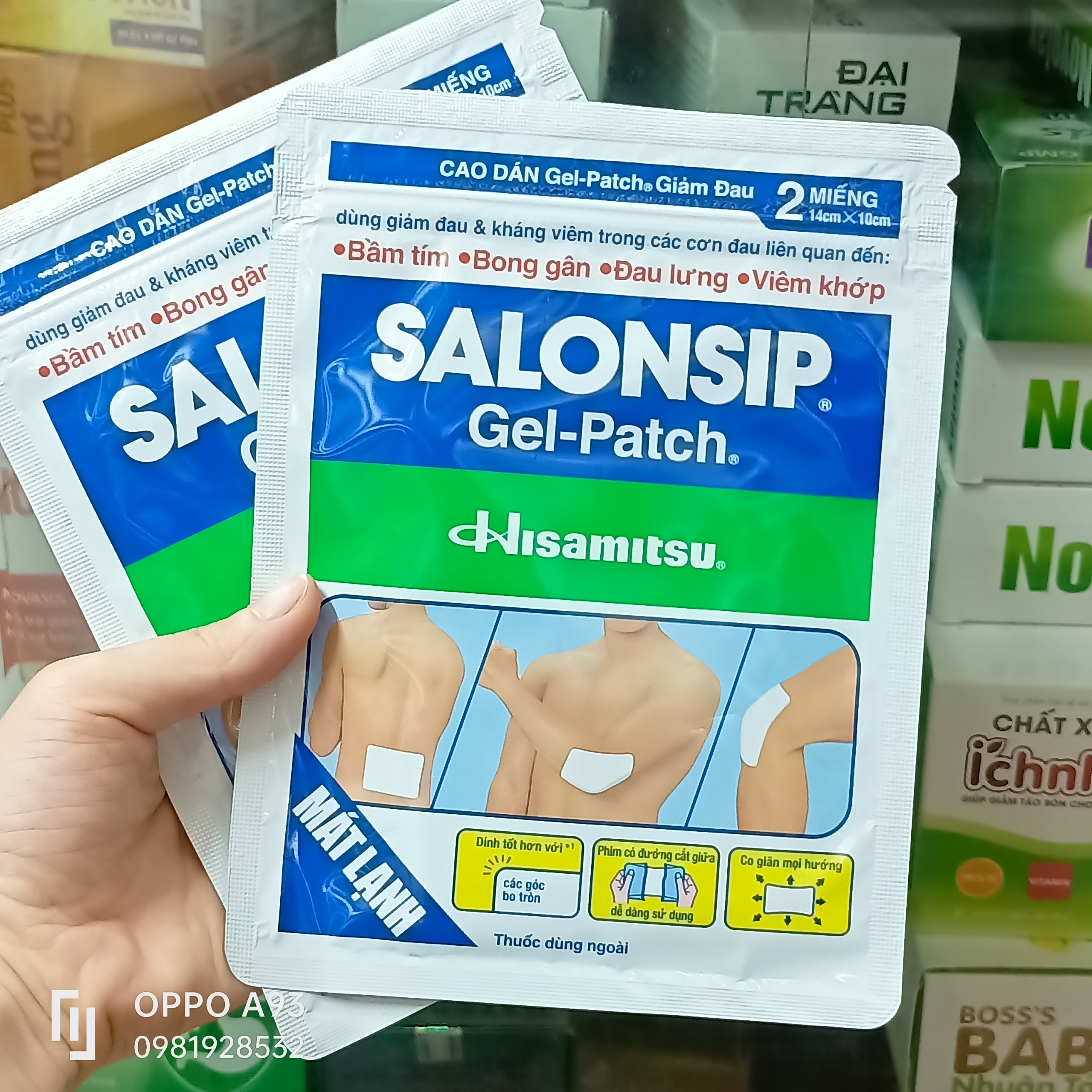 Salonsip Gel Patch 2 miếng/gói
