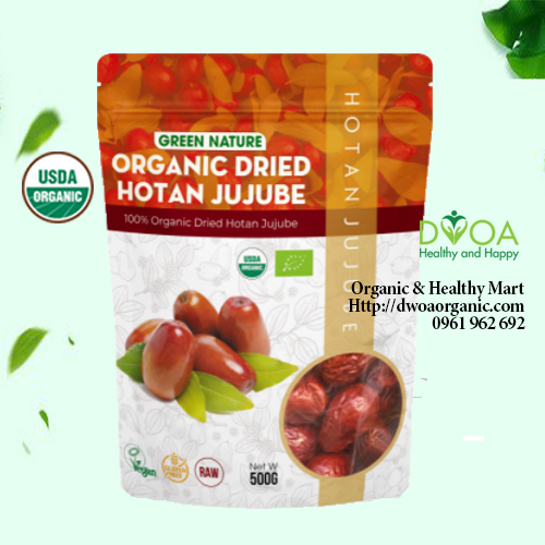 Táo đỏ hotan hữu cơ 500gr