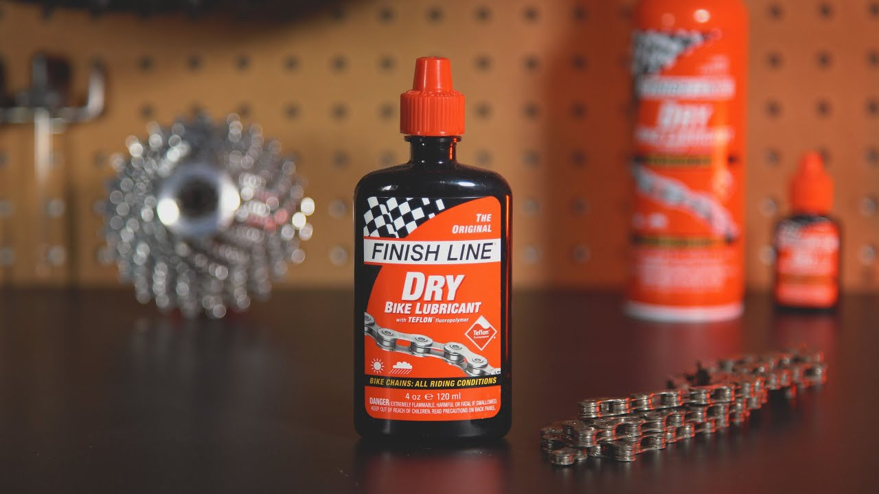 Dầu tra sên khô finish line dry 120ml - dry bike lubricant teflon