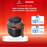 Nồi Chiên Không Dầu Philips NA322/00 4.2L|cảm ứng 16 trong 1|RapidAir Plus| Mới, Giòn hơn  - Hàng Chính Hãng