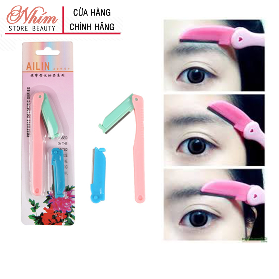 [HCM][Tặng kèm lưỡi dao] Dao Cạo Tỉa Lông Mày siêu bén Ailin - dễ thao tác