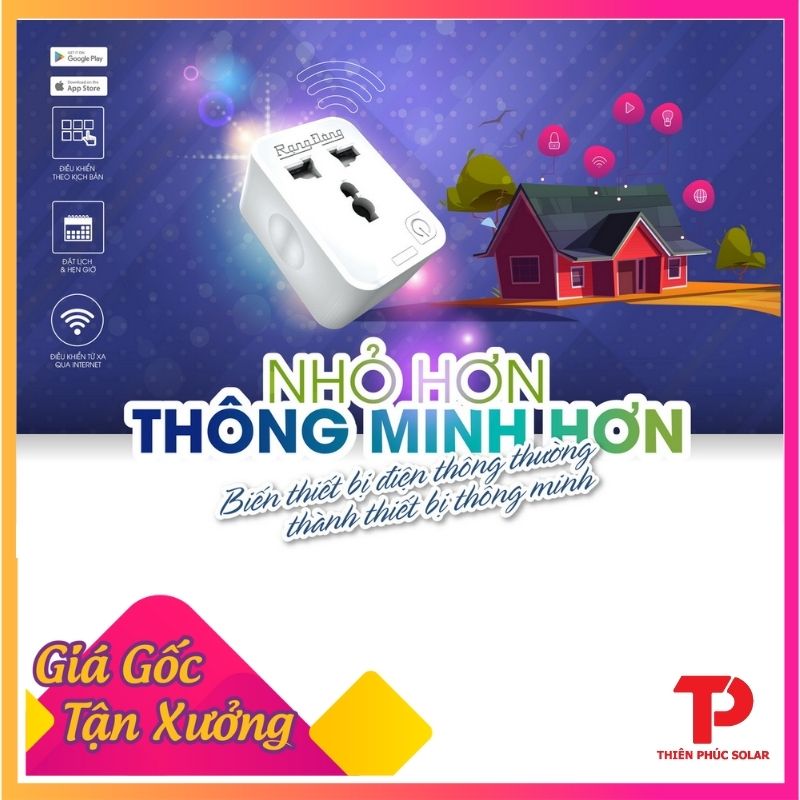 Ổ cắm wifi đơn rạng đông điều khiển không dây model: oc.01.wf 16a