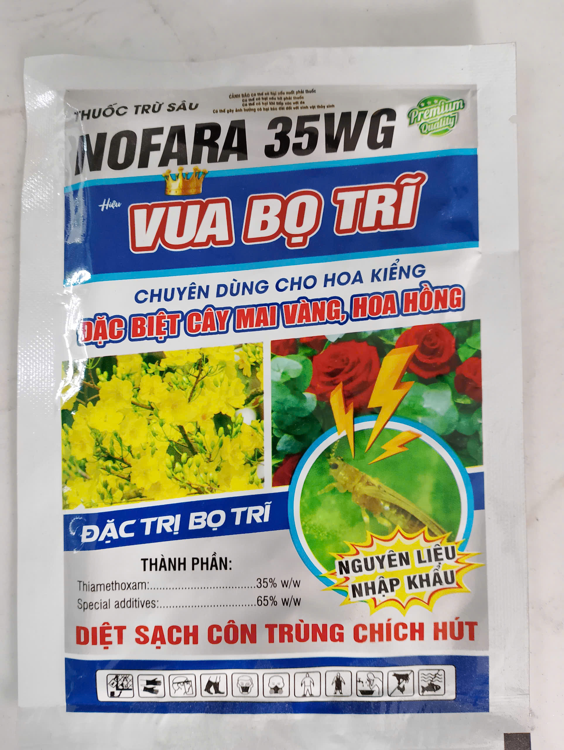 Thuốc trừ sâu Nofara 35WG KL : 20GR + Các loại thuốc Đặc trị bọ trĩ chuyên cho cây mai và c