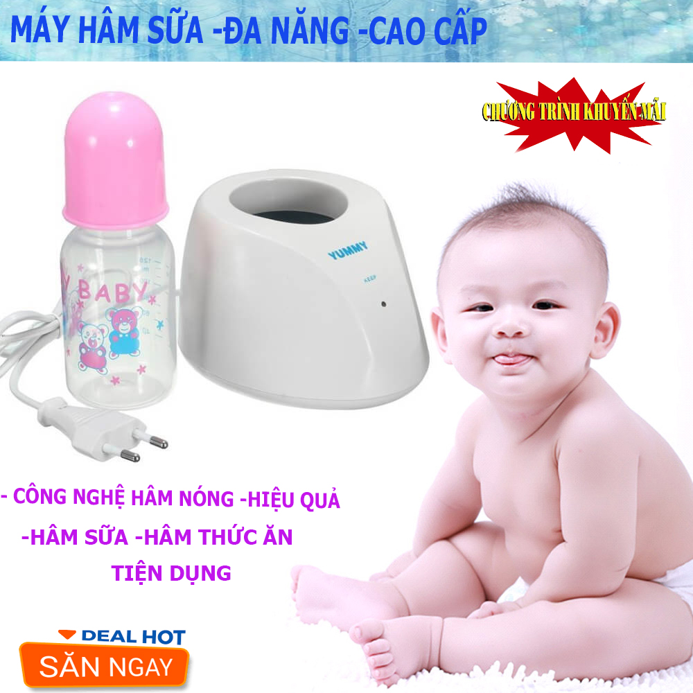 MÁY HÂM SỮA CHO BÉ.Máy Hâm Sữa Yummy Cao Cấp,,Máy Hâm Sữa Bằng Điện,Duy Trì Nhiệt Độ Đều Đặn Và Lâu Dài, Bổ Sung Nhiệt Để Bình Sữa Trong Đó Luôn Ổn Định Nhiệt Độ, Giá Rẻ, Chất Lượng Tốt.TẶNG KÈM 1 BÌNH ĐỰNG SỮA